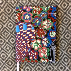 Lined journal with pen